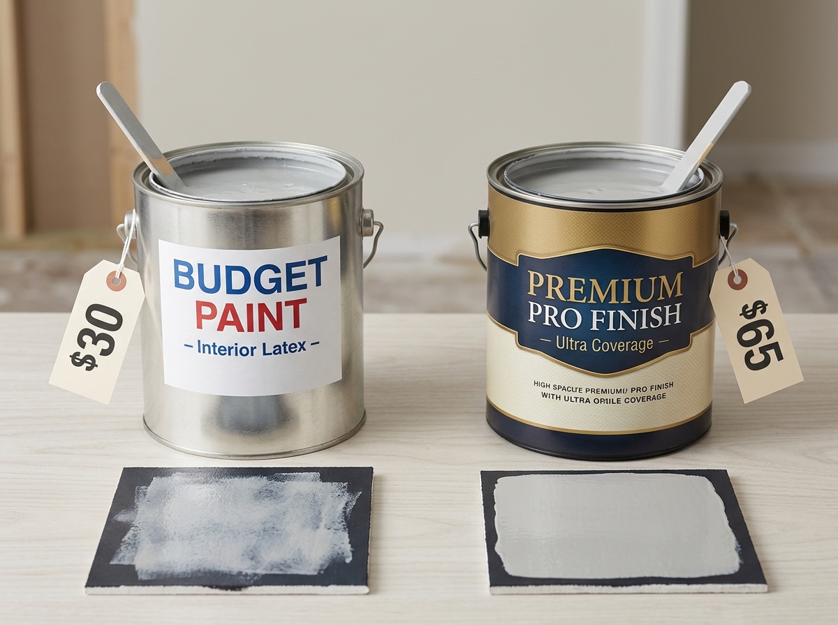 Budget vs premium paint cost comparison
