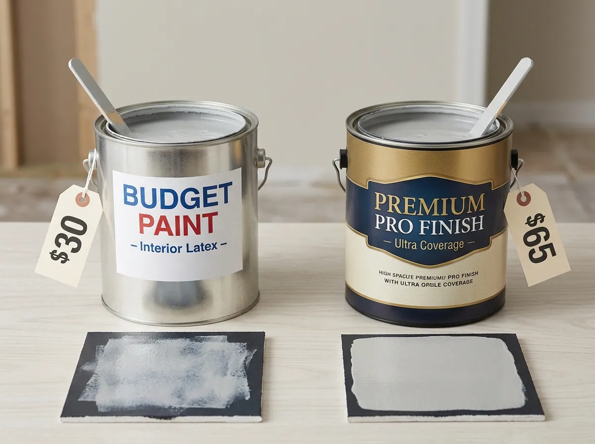 Budget vs premium paint cost comparison